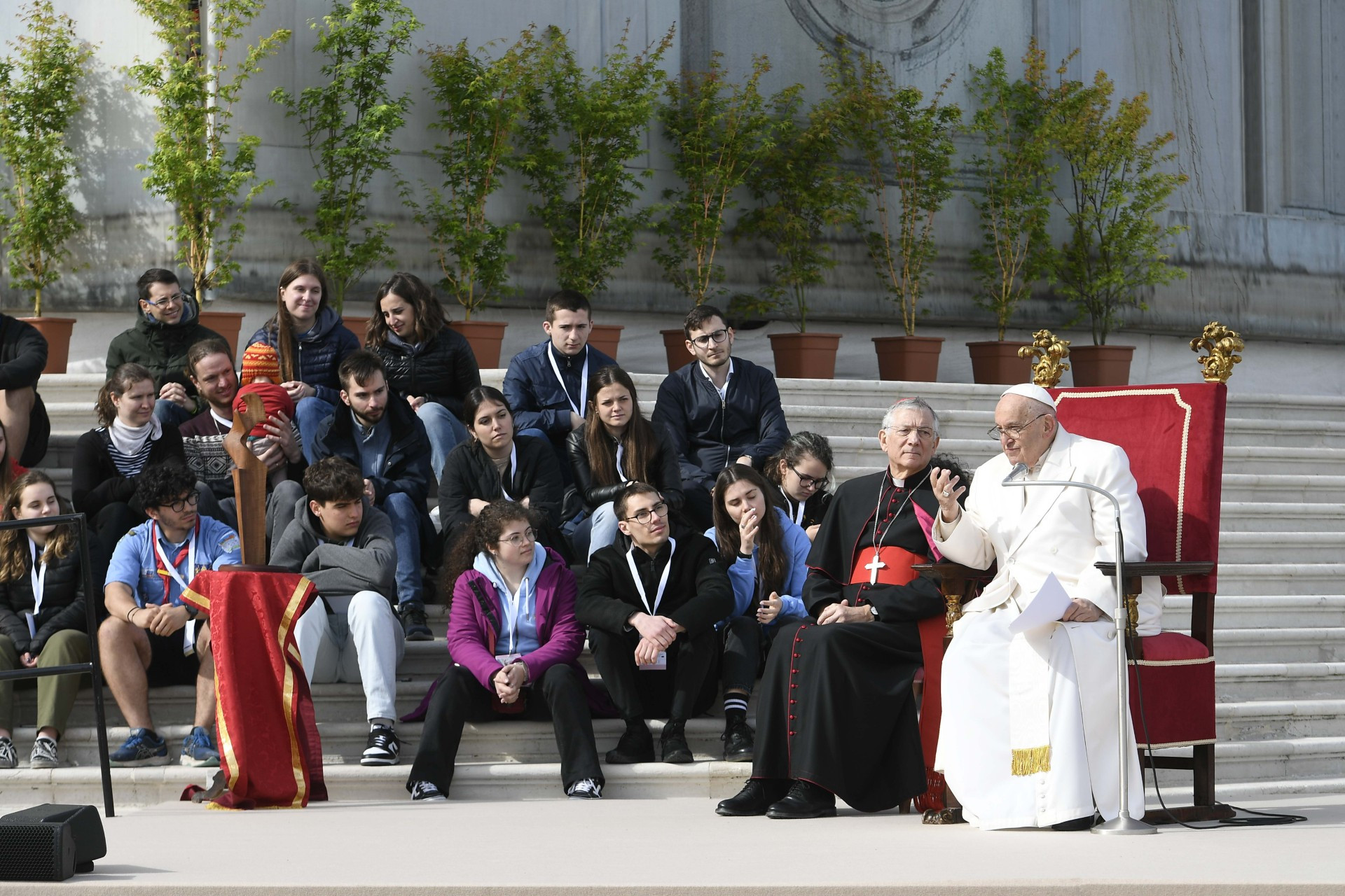Papež na srečanju z mladimi v Benetkah