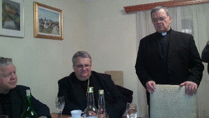 Škofa Stanislav Lipovšek in Peter Štumpf
