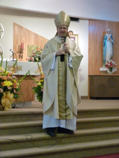 Montrealski nadškof med pridigo