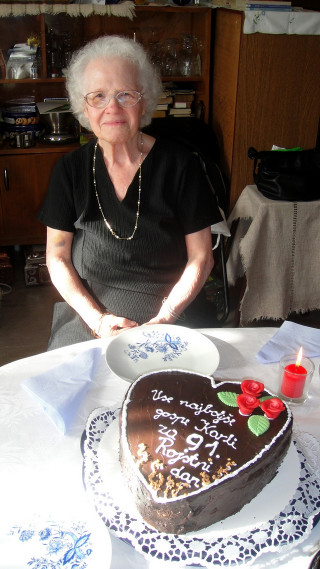 91-letna mladenka Karla Herche