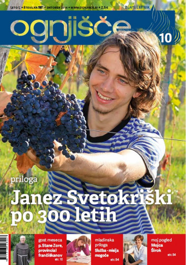 Ognjišče, oktober 2014, naslovnica