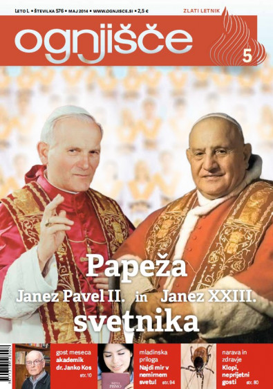 Ognjišče, maj 2014, naslovnica
