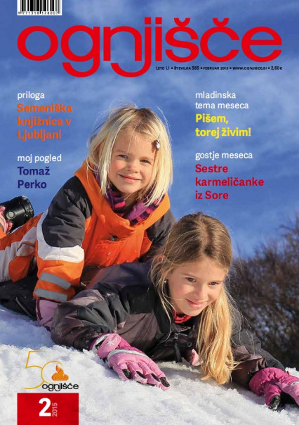 Ognjišče, februar 2015, naslovnica