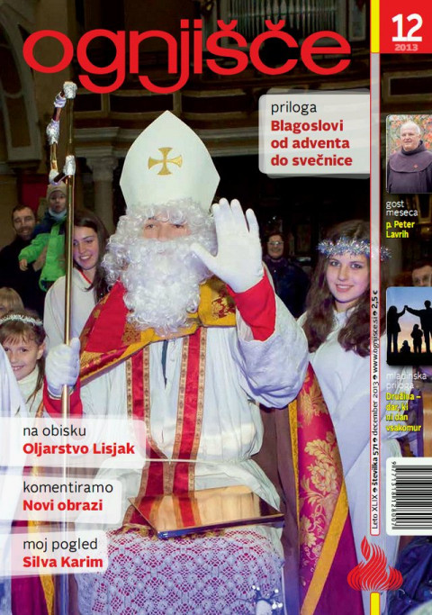 Naslovnica Ognjišča, december 2013