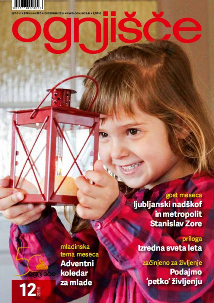 Revija Ognjišče december 2015 naslovnica