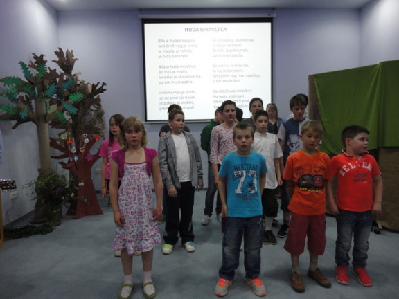 Najmlajši udeleženci dopolnilnega pouka slovenščine