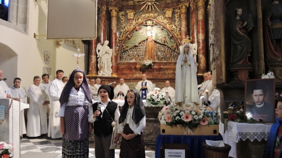 Slovesnost ob odhodu Fatimske Marije iz Slovenije