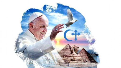 Logo papeževega obiska Egipta