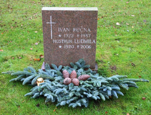 Grob Ivana in Ljudmile Ručna na Kvibergu