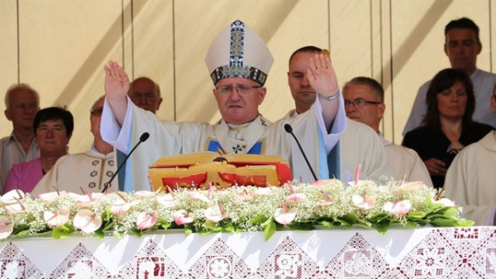 Sveto mašo je daroval predsednik Slovenske škofovske konference