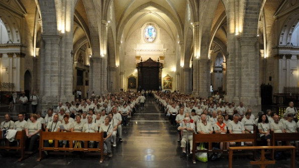 Sveta maša v katedrali v Valenciji