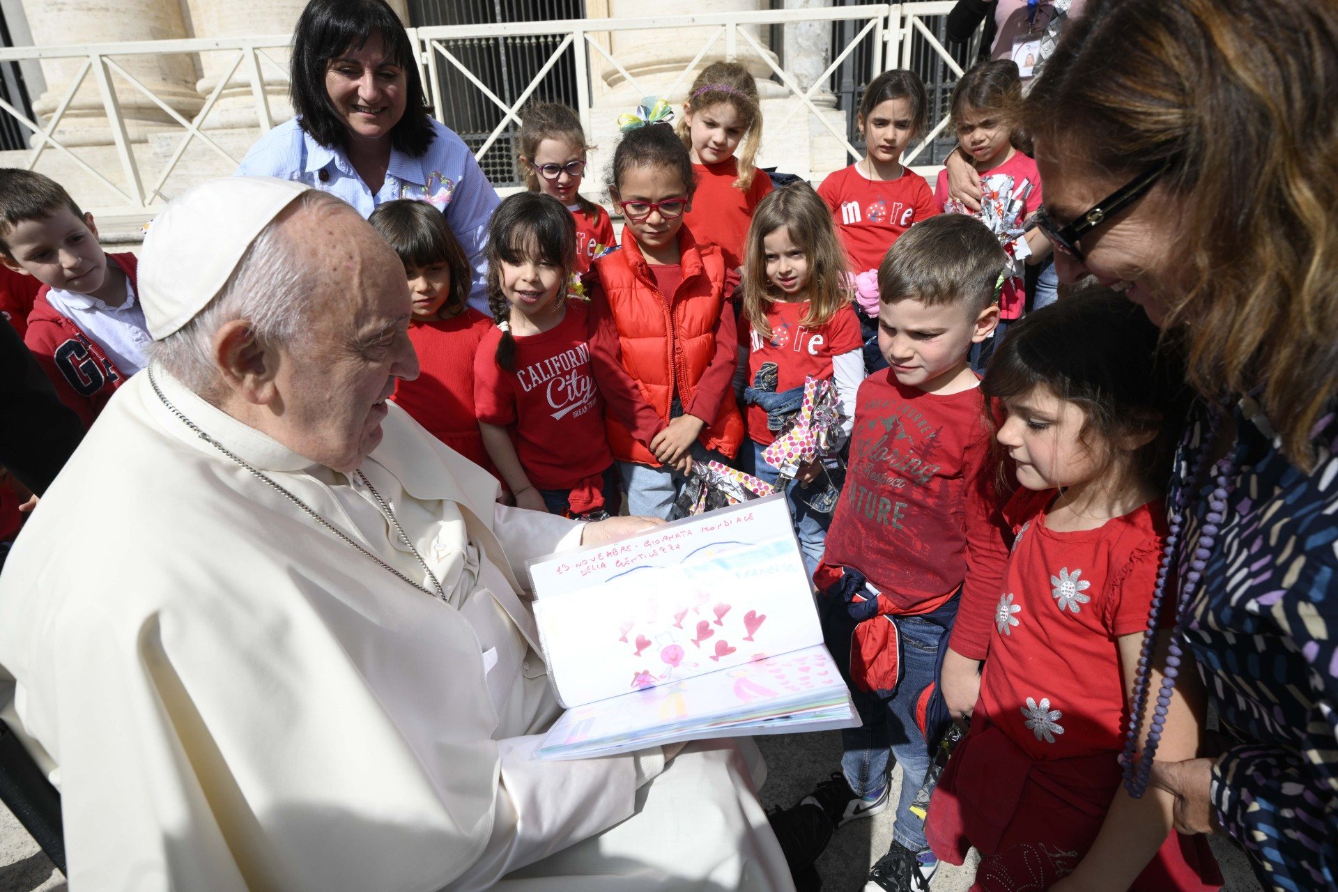 Papež Frančišek pri splošni avdienci
