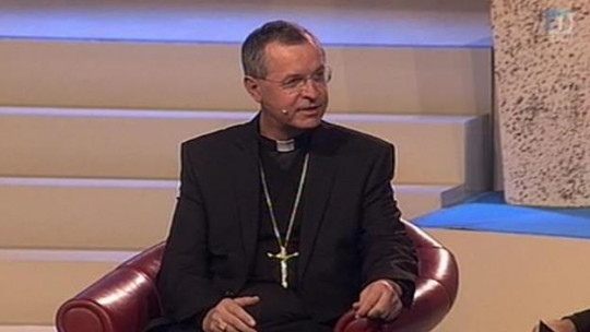 Mariborski nadškof Marjan Turnšek na Klicu dobrote 2011; foto: slika TV Slovenija