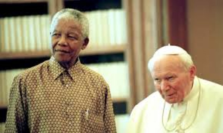 bl. papež Janez Pavel II. in Nelson Mandela