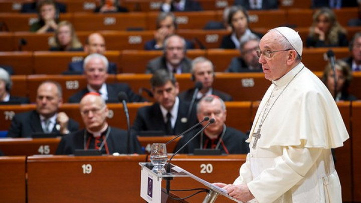 Papež Frančišek v Svetu Evrope