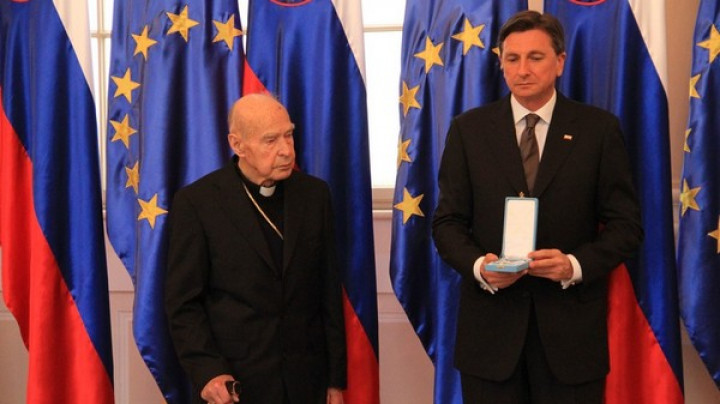 Škof Smej in predsednik države Pahor