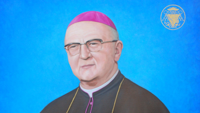 Portret škofa Stanislava Leniča, 2010 (foto: Avtor slike: Gregor Smukovič; olje na platnu)
