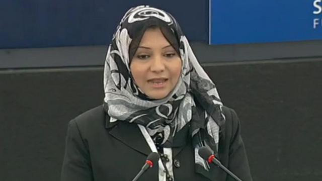 Egiptovska aktivistka Asma Mahfouz; foto: EP (foto: Evropski parlament)