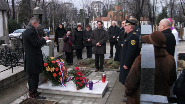 Blagoslov Rusjanovega groba (foto: Veleposlaništvo RS v Beogradu)