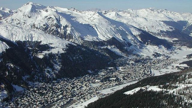 Švicarsko mesto Davos (foto: Wikipedia)