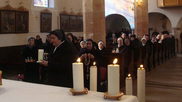 Redovniki in redovnice v Trebnjem (foto: s. Brigita Zelič)