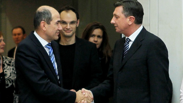 Janez Janša in Borut Pahor (foto: www.kpv.gov.si)