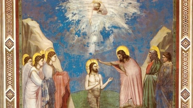 Jezusov krst - Giotto (foto: nn)