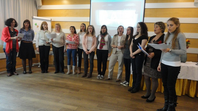 Izseljenske učiteljice so ob koncu seminarja leta 2013 (foto: Matjaž Merljak)