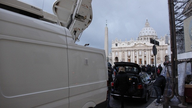 Mediji v Vatikanu (foto: p. Robert Bahčič)