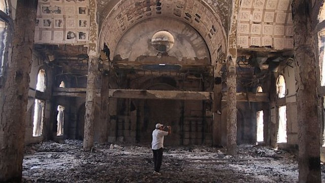 Požgana Koptska cerkev v Egiptu (foto: AsiaNews)