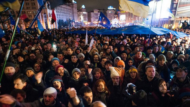 Protesti v Ukrajini (foto: Wikimedia)