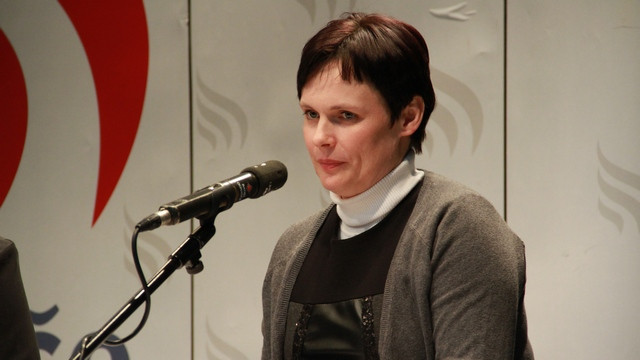 Voditeljica Marjana Debevec (foto: Rok Mihevc)