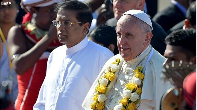 Papež na Šrilanki (foto: Radio Vatikan)