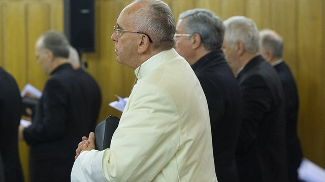 Papež na duhovnih vajah (foto: Radio Vatikan)