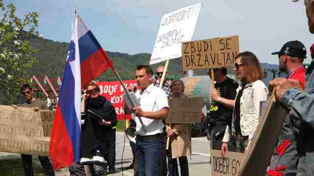 Protest CI Braslovče in CI Šmartno ob Paki (foto: Tone Tavčer) (foto: Tone Tavčer)