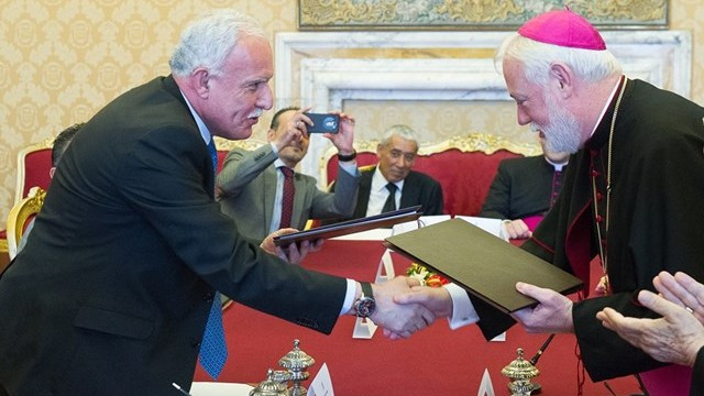 Podpis sporazuma Vatikan - Palestina (foto: Radio Vatikan)