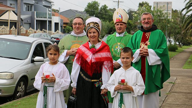 Nadškof Zore v Sydneyju (foto: Stičišče avstralskih Slovencev, Florjan Auser)