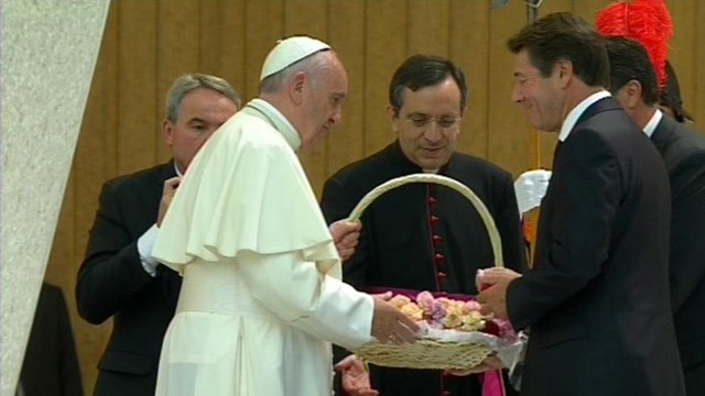 Papež sprejel svojce žrtev napada v Nici (foto: Radio Vatikan)