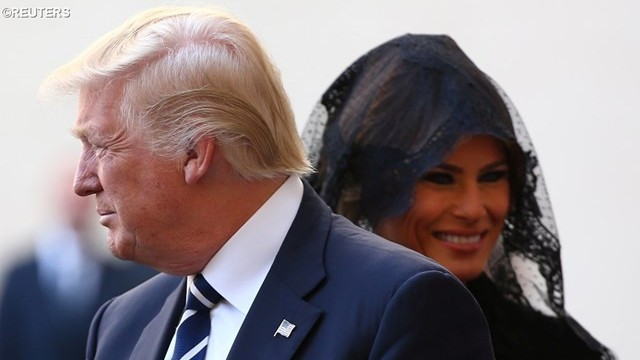 Donald in Melania Trump (foto: Radio Vatikan)
