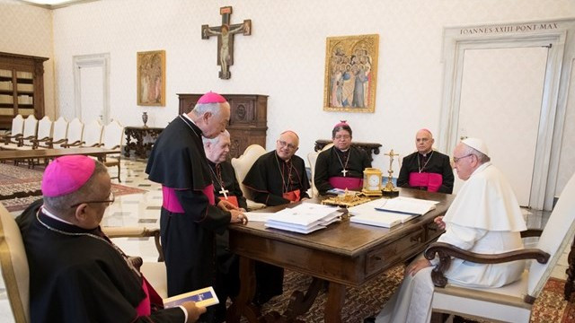 Venezuelski škofje pri papežu (foto: Radio Vatikan)