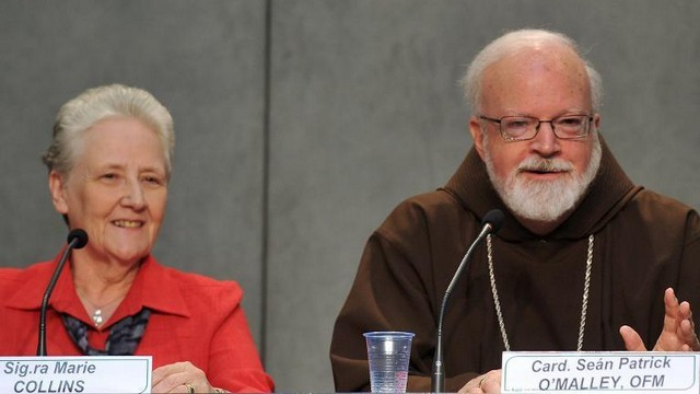 Marie Collins in kardinal Sean Patrick O'Malley (foto: CTV)