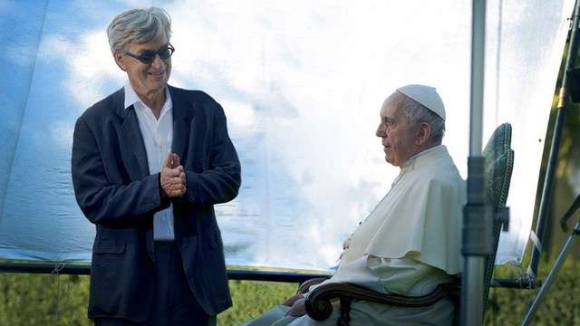 Wim Wenders s papežem Frančiškom (foto: vaticannews.va)