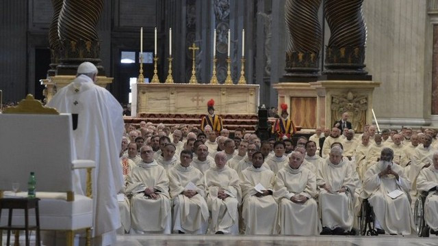 Papež je nagovoril misijonarje usmiljenja (foto: vaticannews.va)
