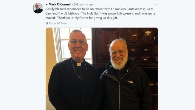 Tvit enega od škofov (foto: Vatican News)
