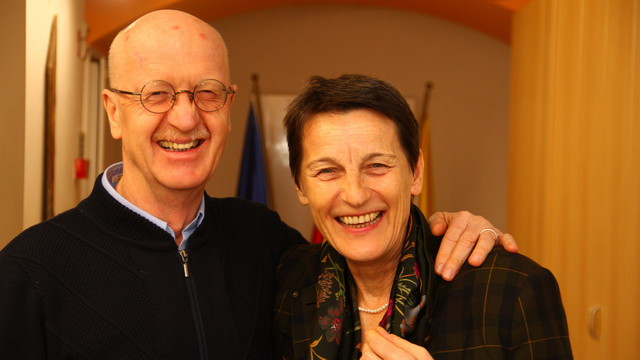 Andrej in Verena Perko (foto: Izidor Šček)