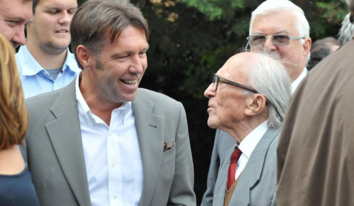 Damijan Terpin in prof. Pahor (foto: Slovenska skupnost)