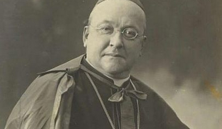 Škof Andrej Karlin leta 1910 (foto: Neznan fotograf, Public domain, via Wikimedia Commons)