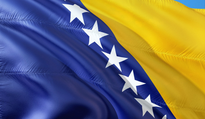 Bosna in Hercegovina, zastava (foto: Pixabay)
