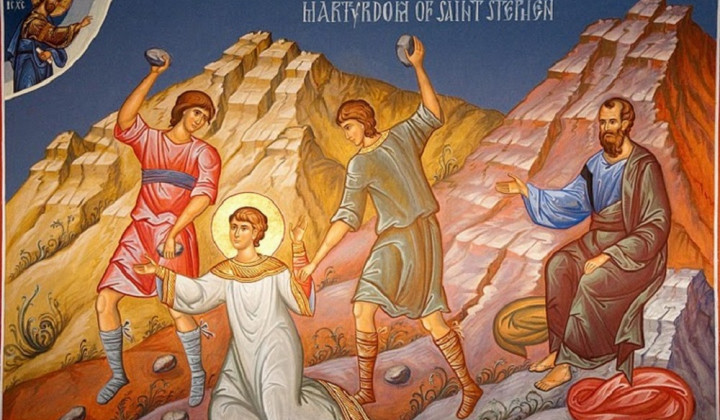 Kamenjanje sv. Štefana (foto: Twitter / James Martin)