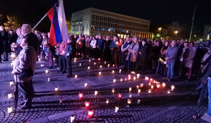 Dan spomina na žrtve komunističnega nasilja: Utrinek iz slovesnosti 16.05.2023 (foto: ARO)